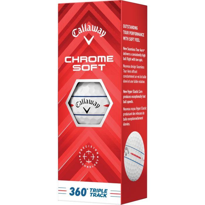 Chrome Soft 360 Triple Track Golf Balls 2025